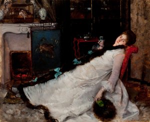休憩 作： Ernest Ange Duez